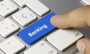 Banking tastatur. Finger